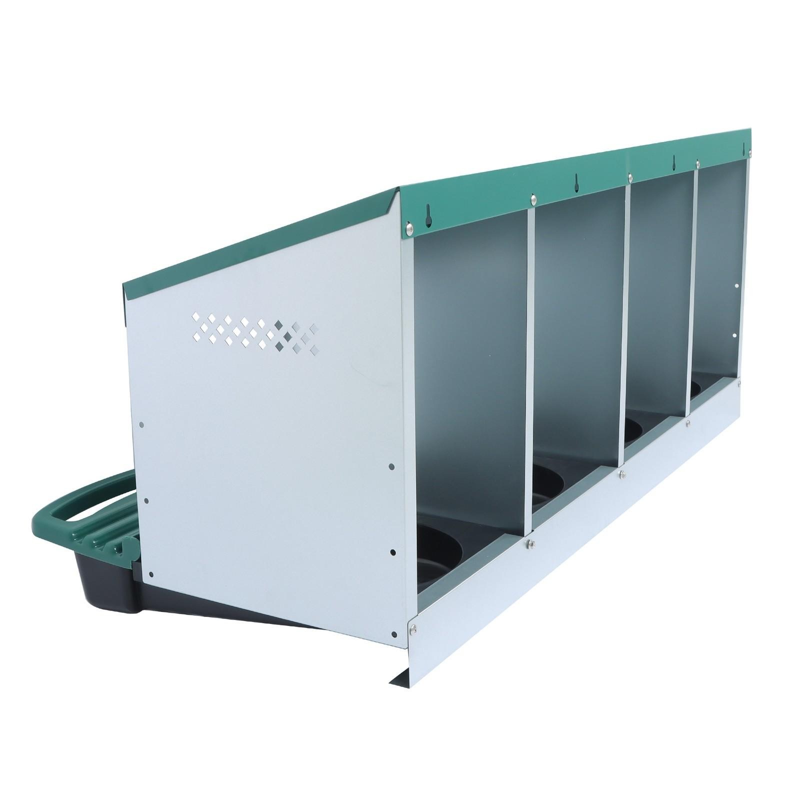 4 Hole Chicken Nesting Boxes Metal Chicken Egg Laying Box with Perch