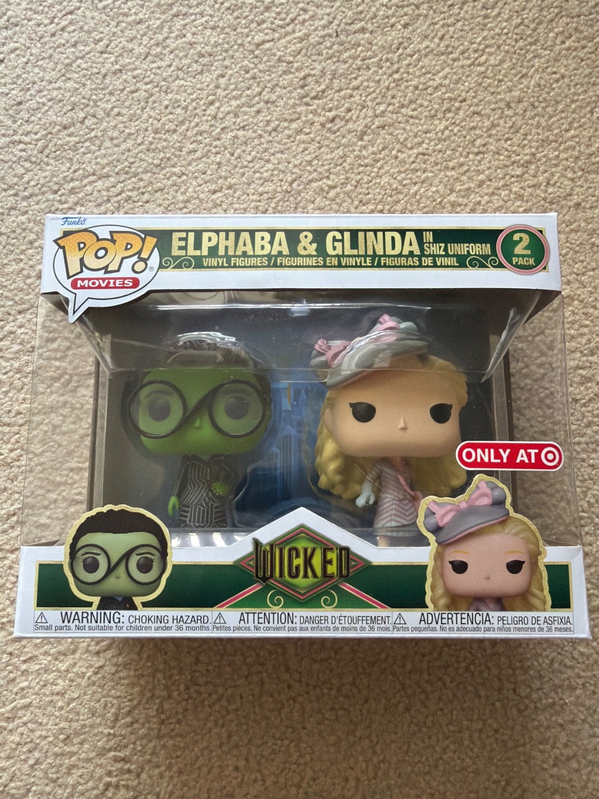 Funko Pop! Vinyl: Wicked - Elphaba & Glinda in Shiz Uniform 2-Pack - Target...