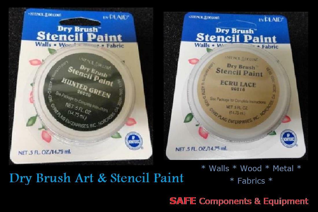 Dry Brush Stencil Paint Hunter Green for Wood Fabric Paper Walls Tole PLAID L22