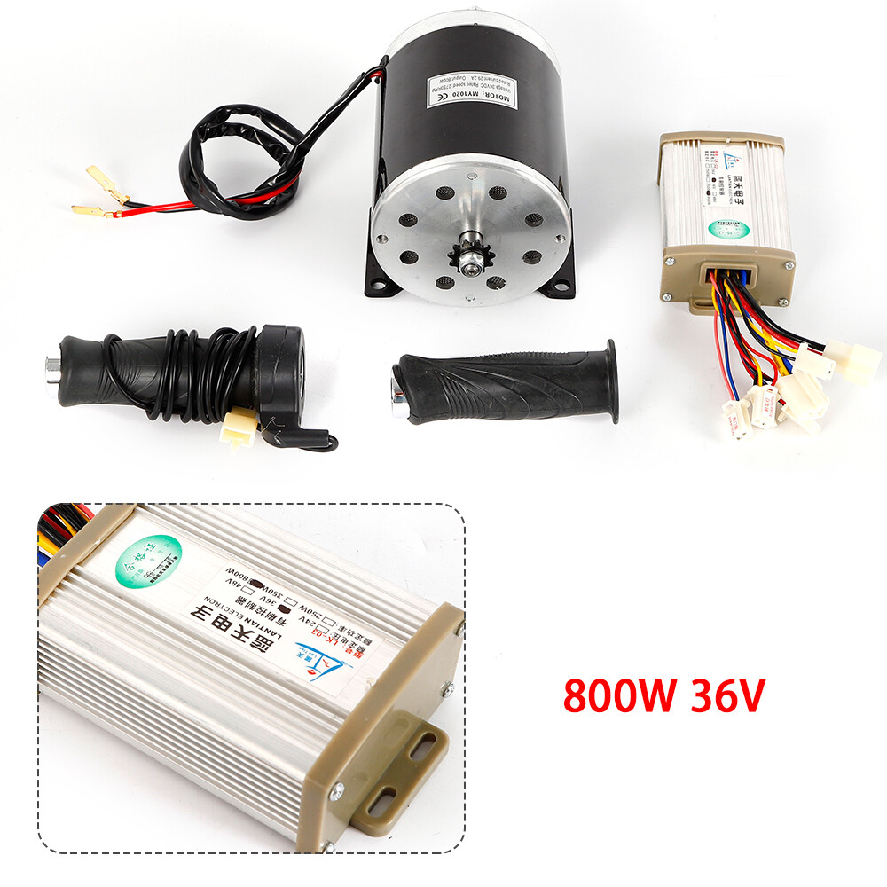 36V 800W Brush Motor Kit Speed Controller Pedal fit Electric ATV e Bike Go Kart