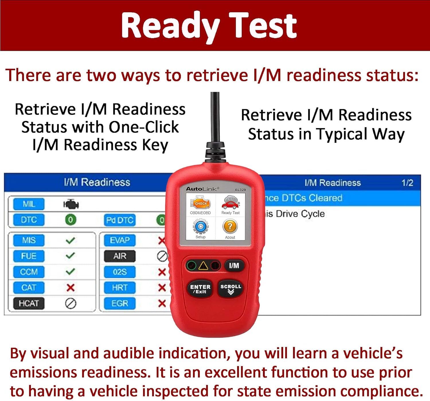 Autel Autolink AL329 OBD2 CAN OBDII Auto Car Code Reader Diagnostic Scanner Tool