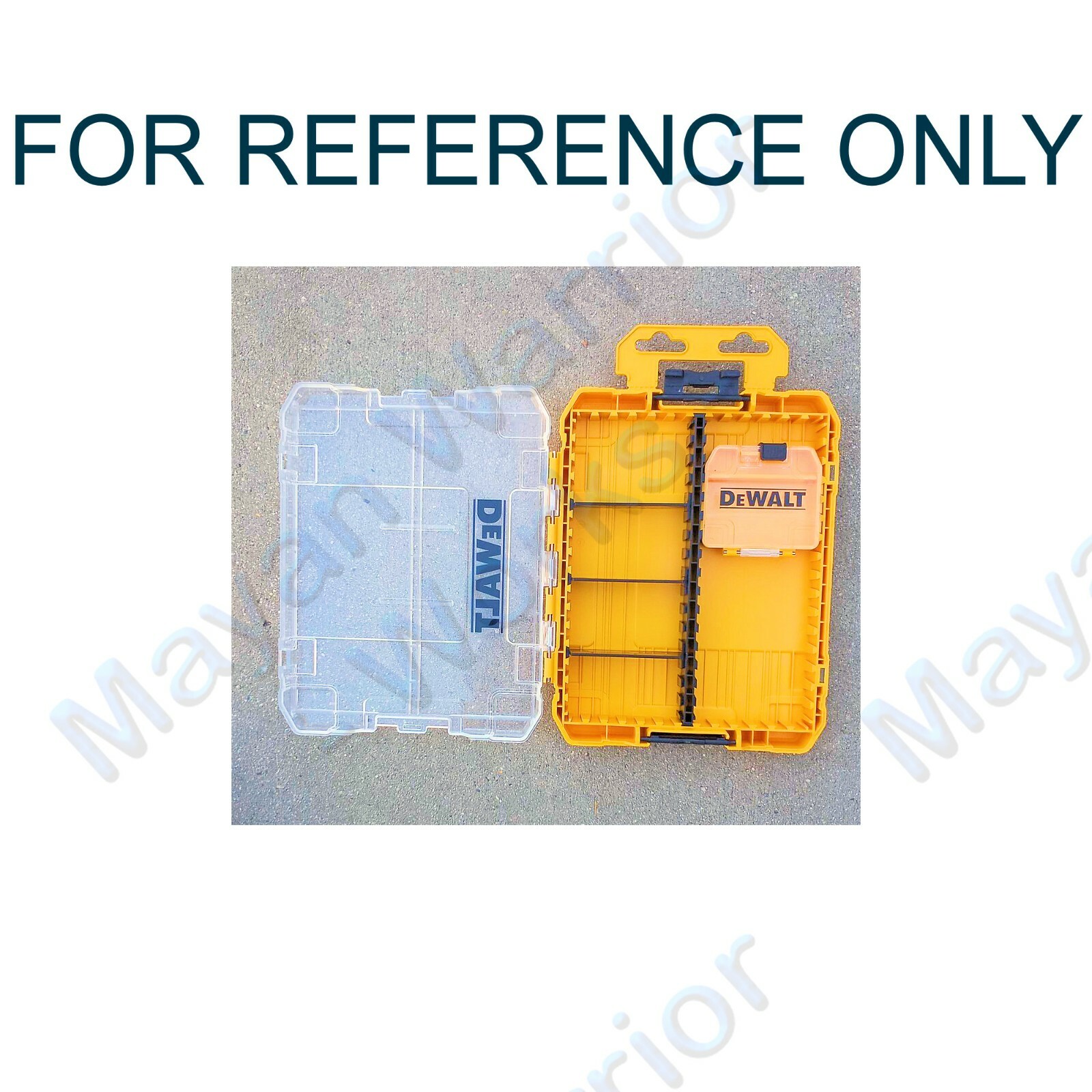 2 each Genuine Dewalt Mini Tough Case - Bits Storage Organizer - Yellow