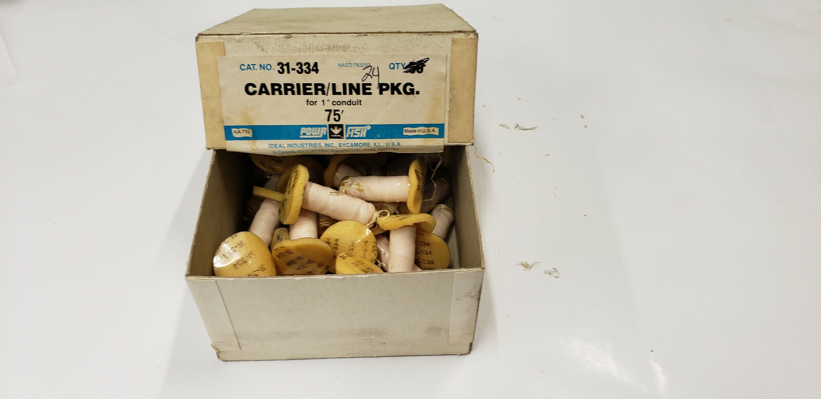 24-PC Ideal 31-334 Powr Fish 75' Carrier/Line PKG for 1" Conduit   shelf t3