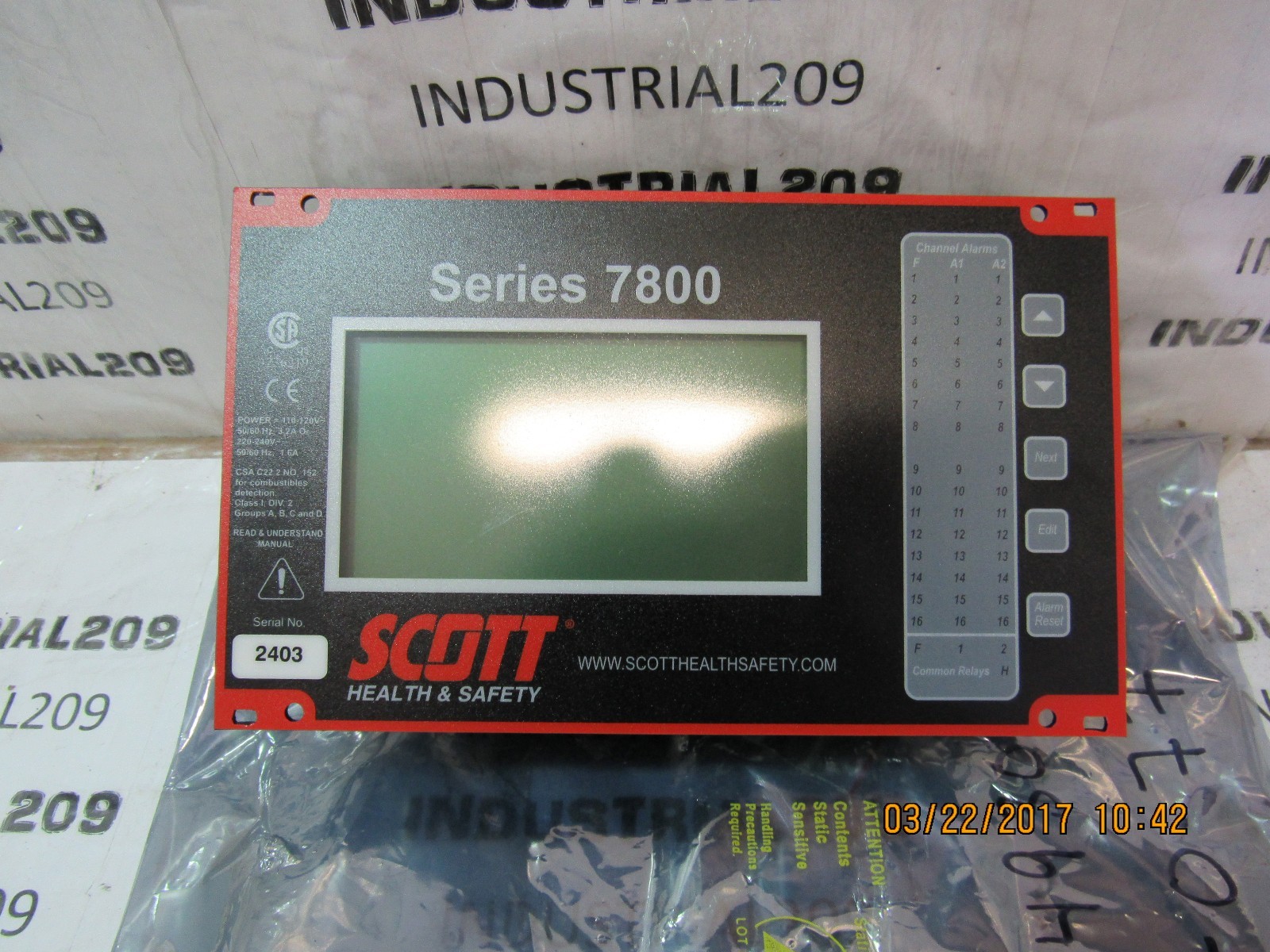 SCOTT SERIES 7800 CONTROLLER NEW