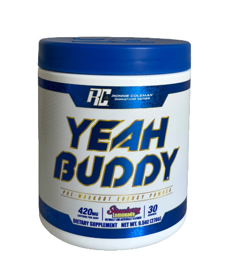 Ronnie Coleman, Yeah Buddy, Pre-Workout Powder, Strawberry Lemon, 270g