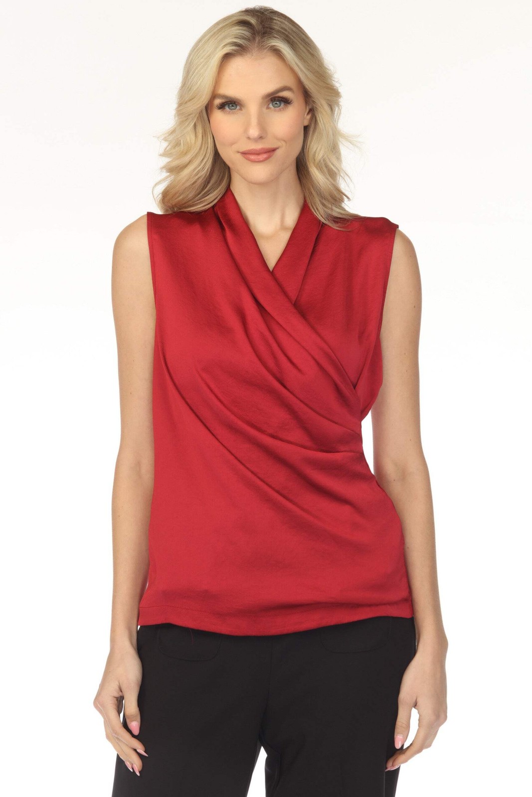 Joseph Ribkoff Wrap Neck Sleeveless Top 254215