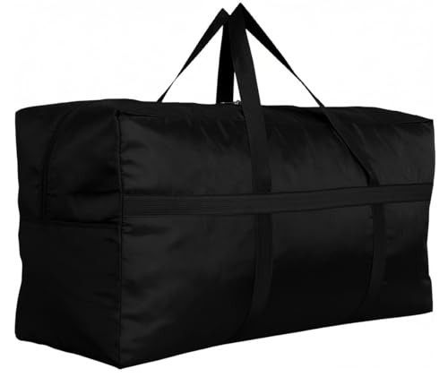 Extra Large Storage Duffle Bag with Large - 35"(L) X 11.8"(W) X 19"(H) Black