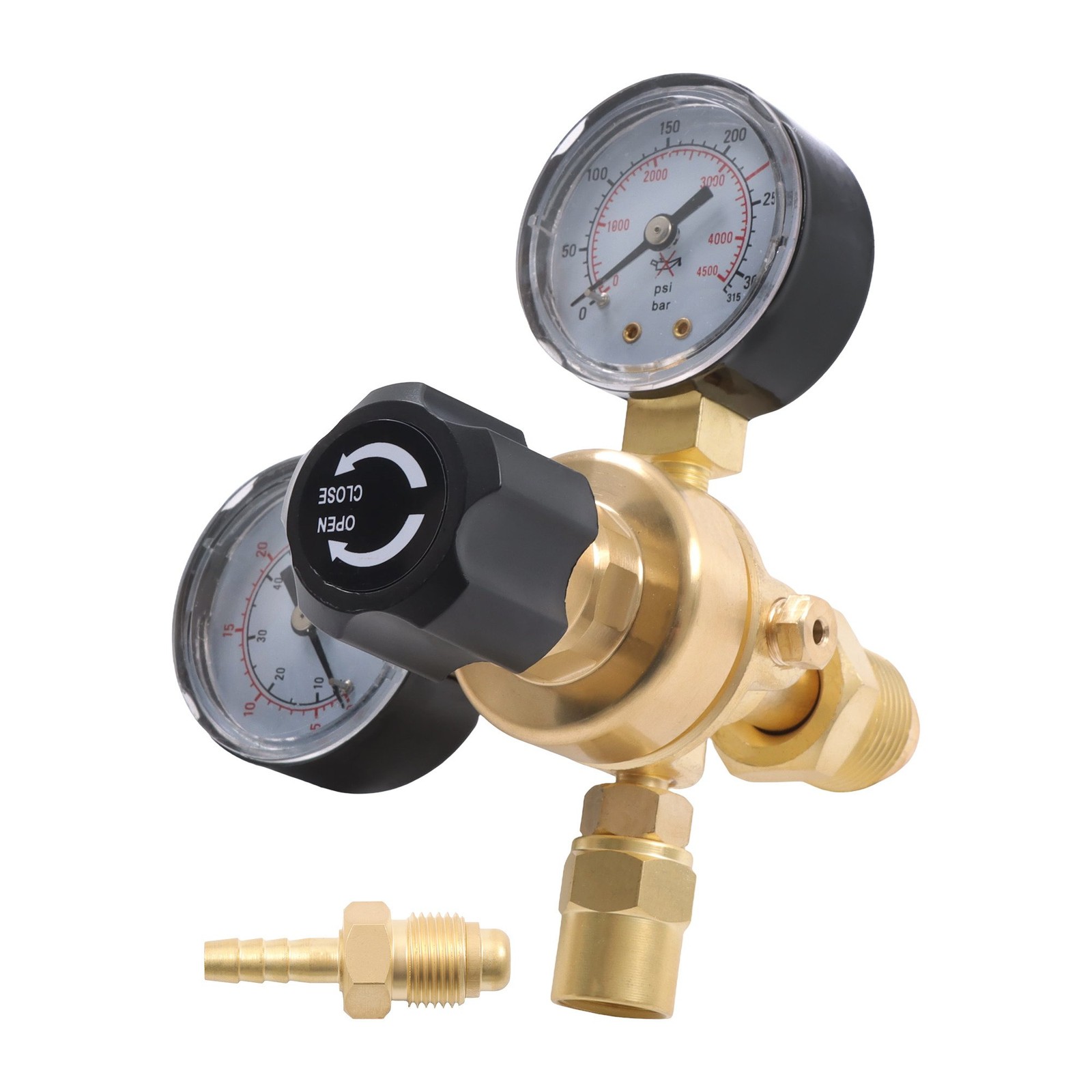 Durable CGA580 Argon CO2 Dual Regulator & Flow Meter for MIG TIG Welder