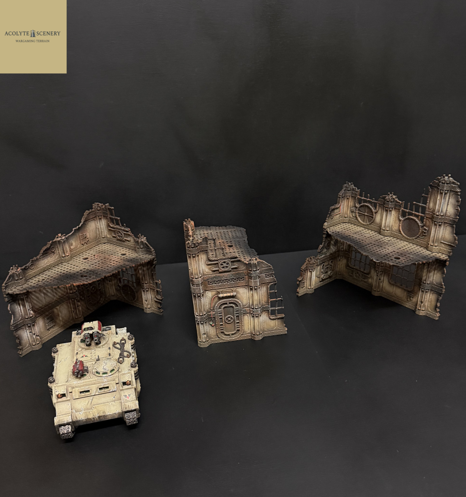 28mm Wargaming Terrain 3 Ruin Bundle Easy-Build compatible with 28mm Wargames
