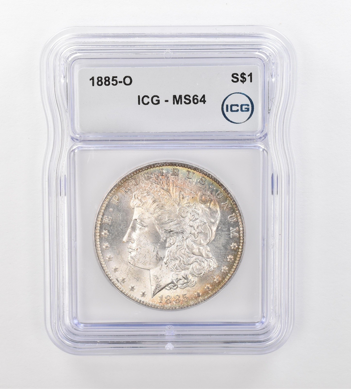 1885-O Morgan Silver Dollar MS64 ICG Beautiful Tone *0979