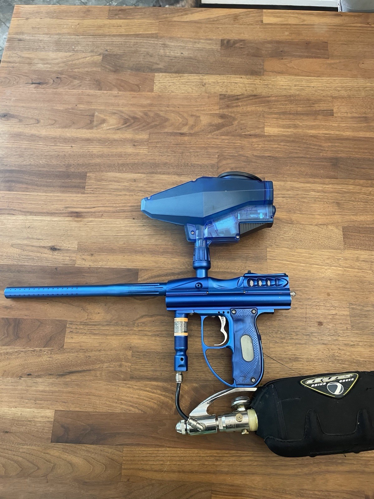 Angel IR3 Paintball Marker w/ Hopper & Tank Cover. 22 balls per second.