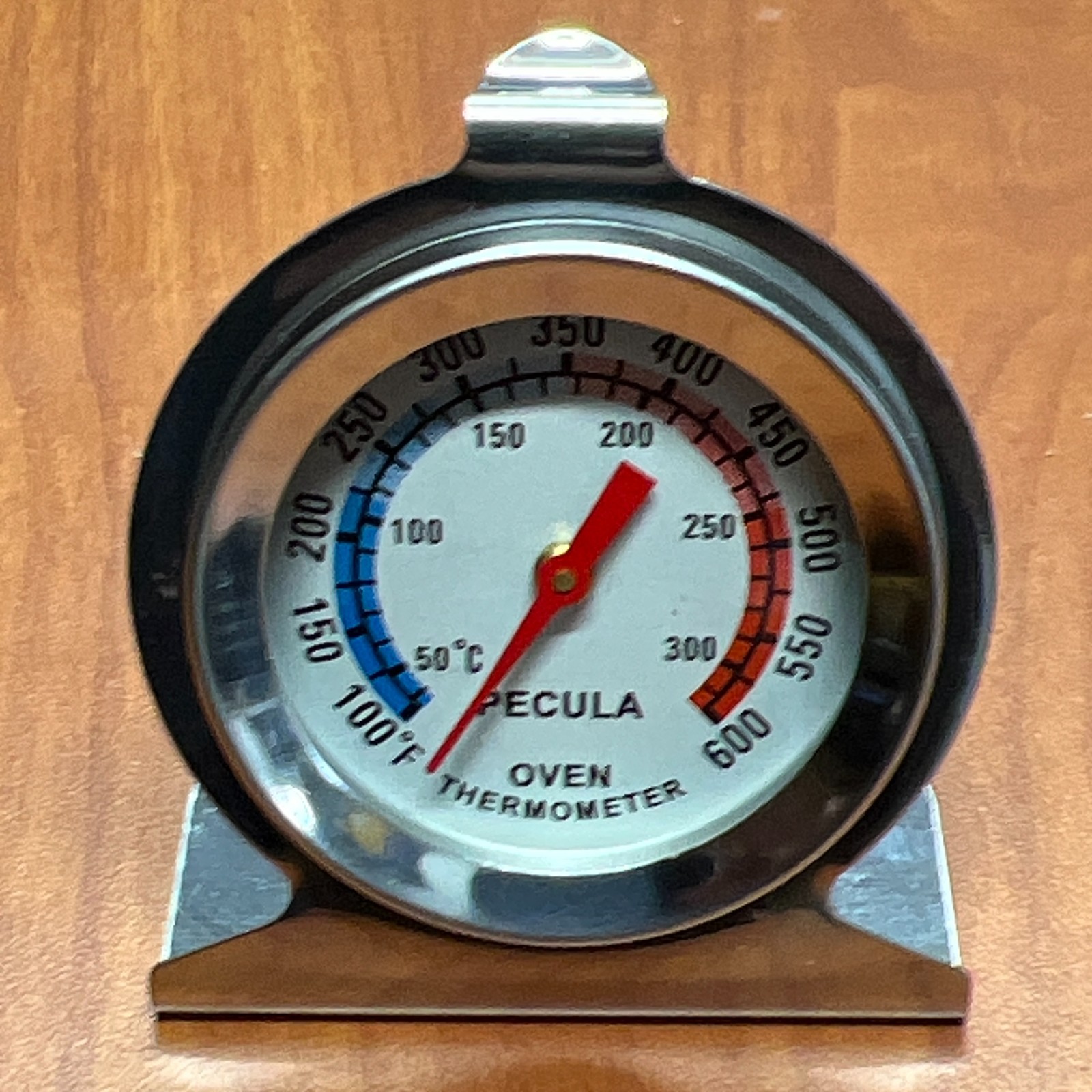 Pecula Oven Thermometer Stainless Steel 100–600°F 50–300°C Baking Cooking Gauge