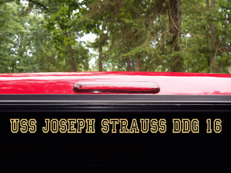 USS JOSEPH STRAUSS DDG 16 Decal US NAVY Military USN S01