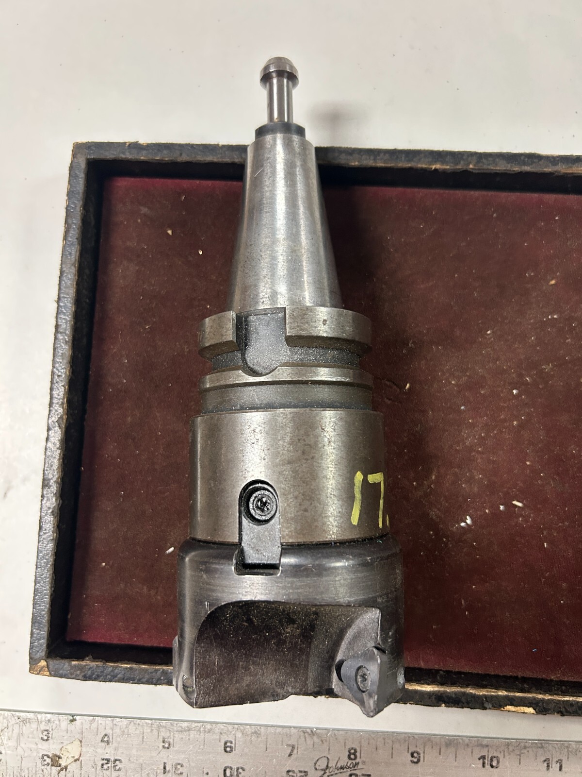 MACHINIST JwCb TOOLS LATHE MILL BT ? 40 Holder with Indexable Shell Mill