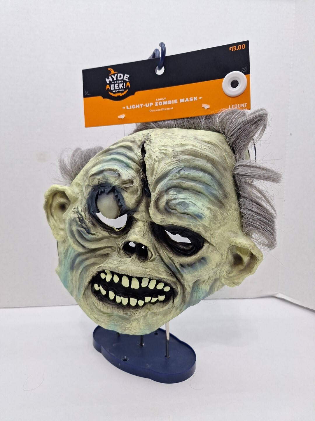 New Adult Light Up Zombie Halloween Costume Scary Spooky Mask Hyde & EEK!