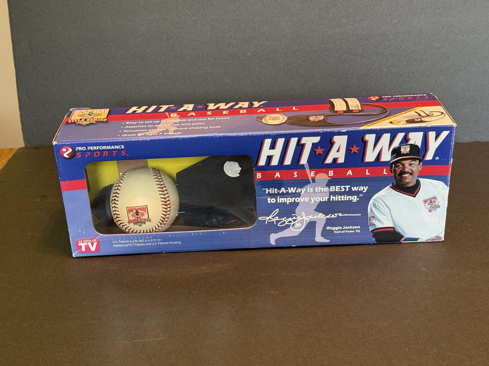 Hit-A-Way Baseball Batting Trainer Pro Performance Sports Reggie Jackson Series