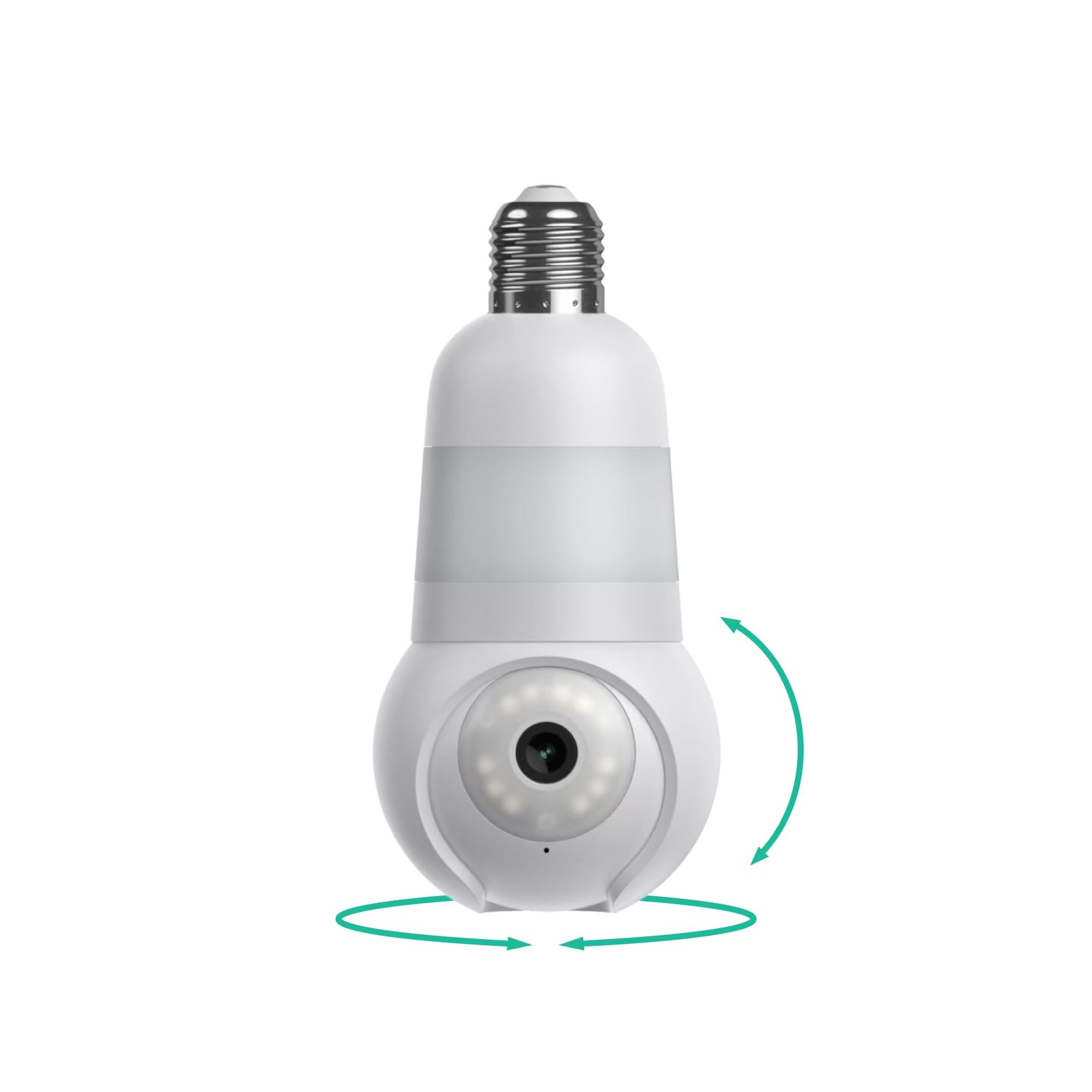 Luna Light Bulb Security Cameras Wireless Outdoor Indoor, 360° Pan Tilt, Colo...