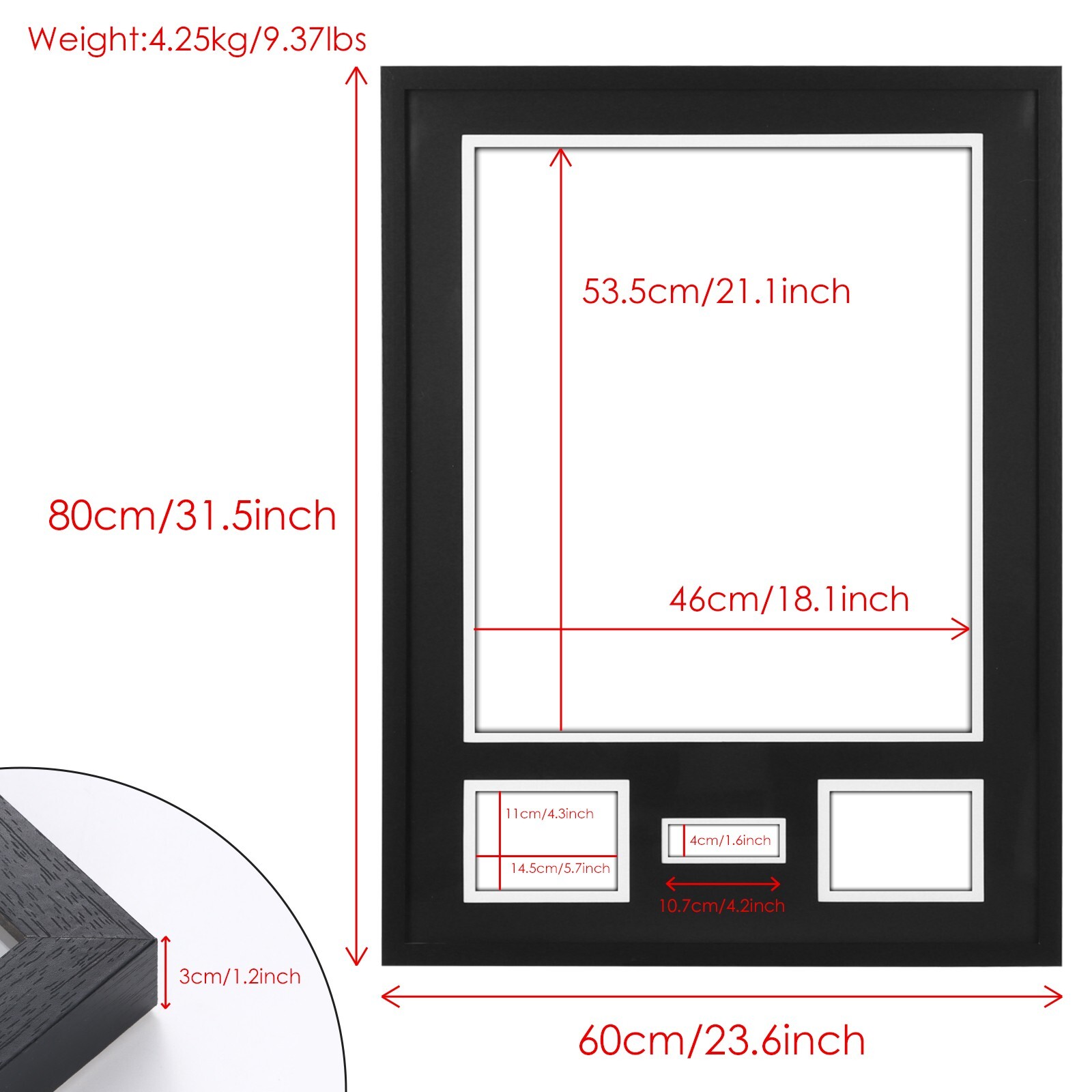 Jersey Frame Display Case Jersey Frame Jersey Display Case Jersey Shadow Box 4PC