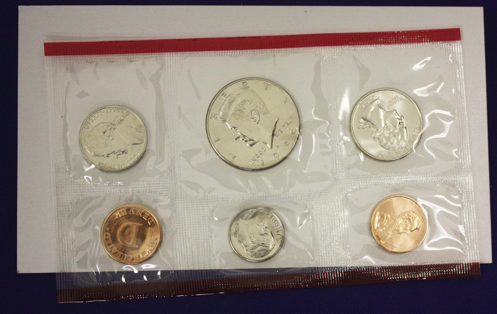1996 Mint Set without the "w" Dime AS ISSUED BY U.S. MINT