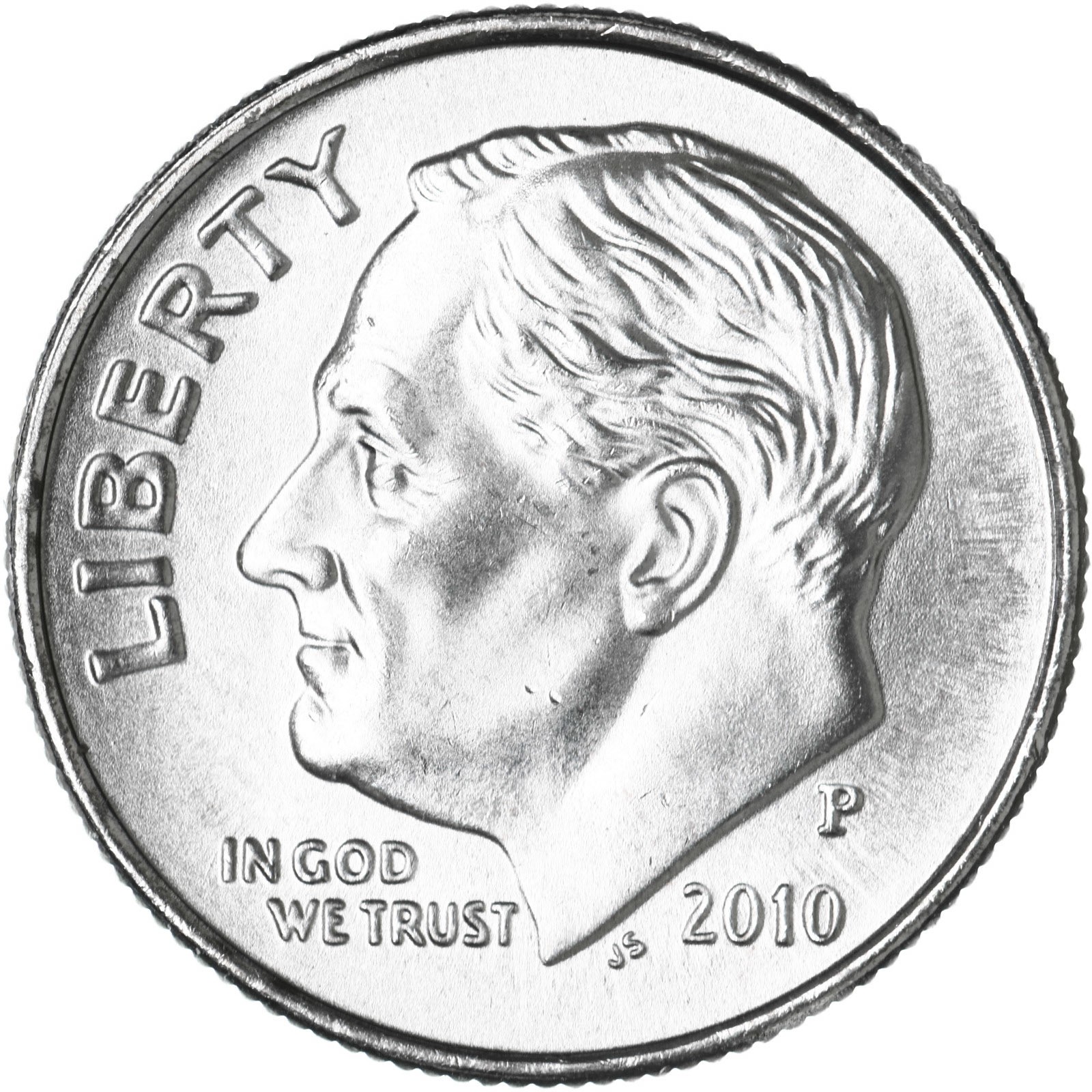 2010 P Roosevelt Dime Satin Finish
