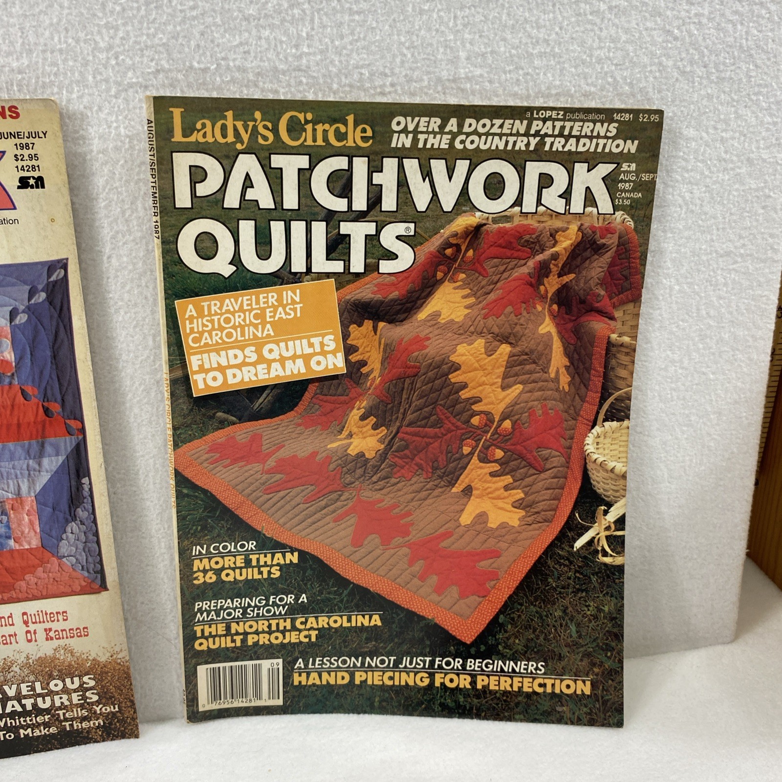2 Lady's Circle Patchwork Quilts Magazines 1987 Vtg Quilt Patterns