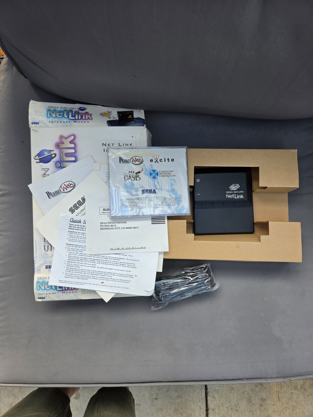 Netlink Planet Web Internet Modem Disc - Sega Saturn Net Link - CIB