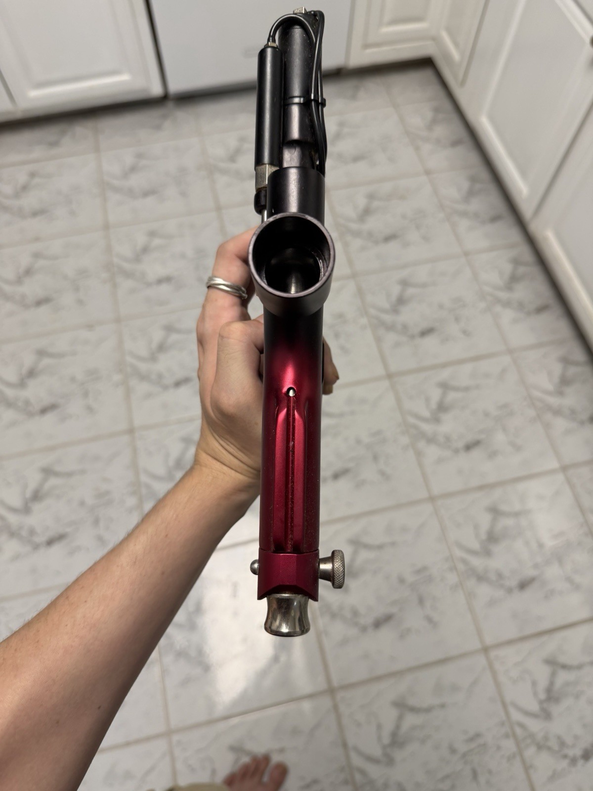 WGP Trilogy Autococker Paintball Marker Black/Red Untested