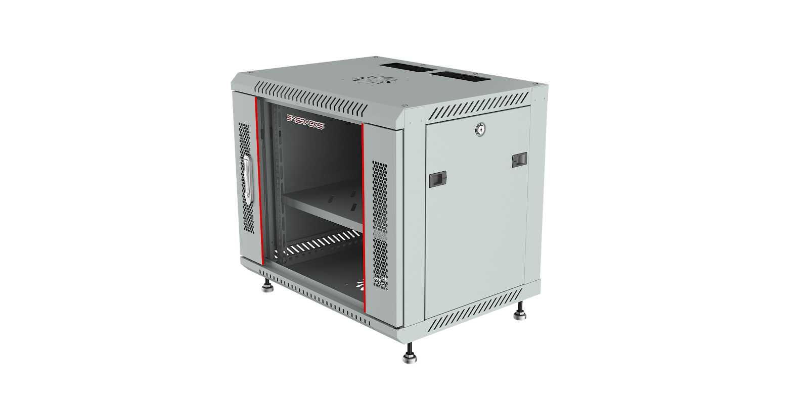 9U Wall Mount Server Rack Data Enclosure Network Cabinet GRAY IT 24" Depth