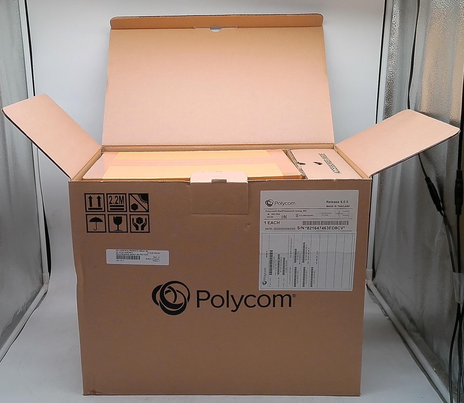 NEW POLYCOM REALPRESENCE GROUP 500 7200-64250-001 REL 6.0.0 VIDEO CONF SYSTEM