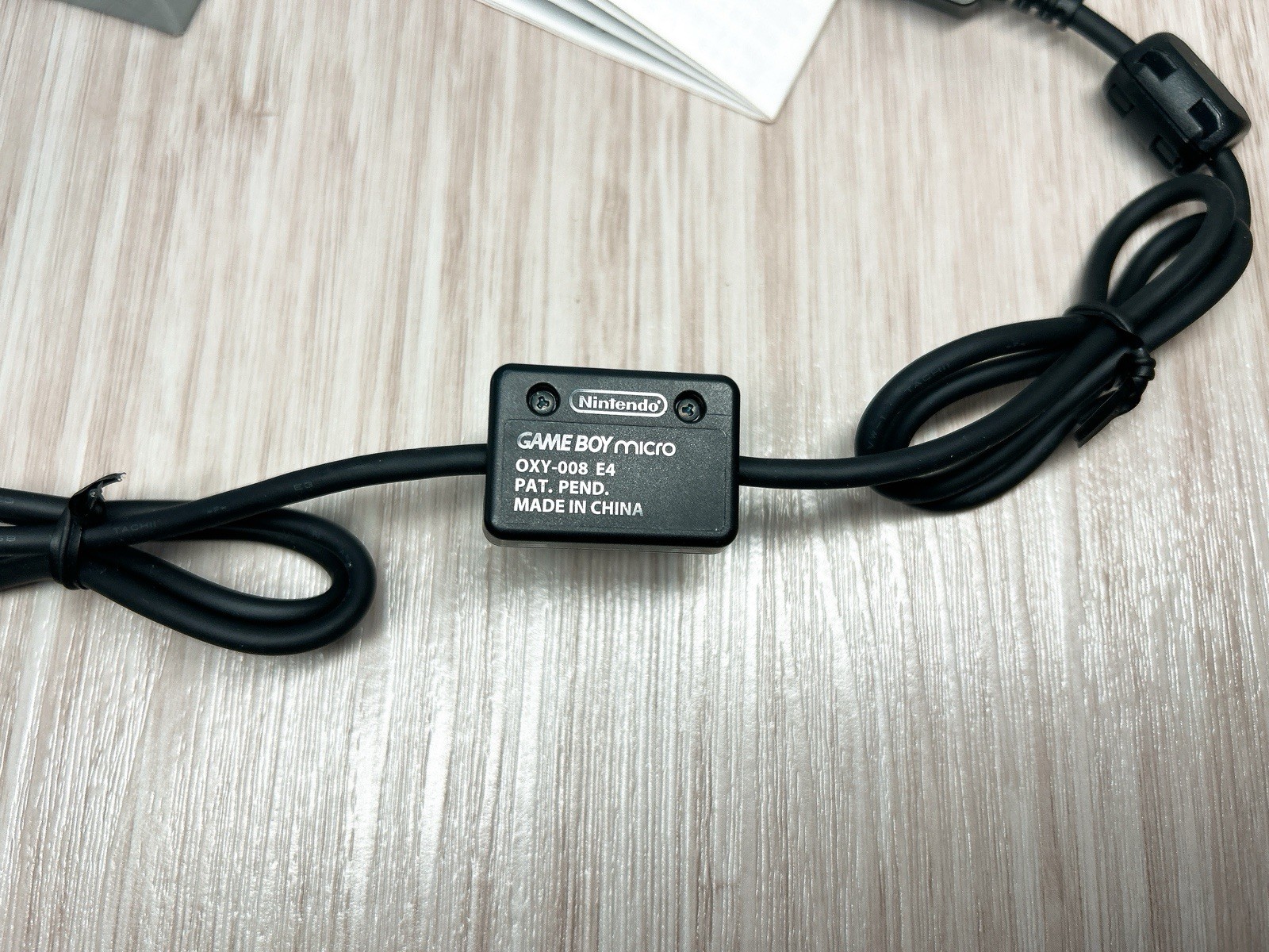 Nintendo GameBoy Micro OEM Link Cable Adapter OXY-008 Complete in Box CIB Tested