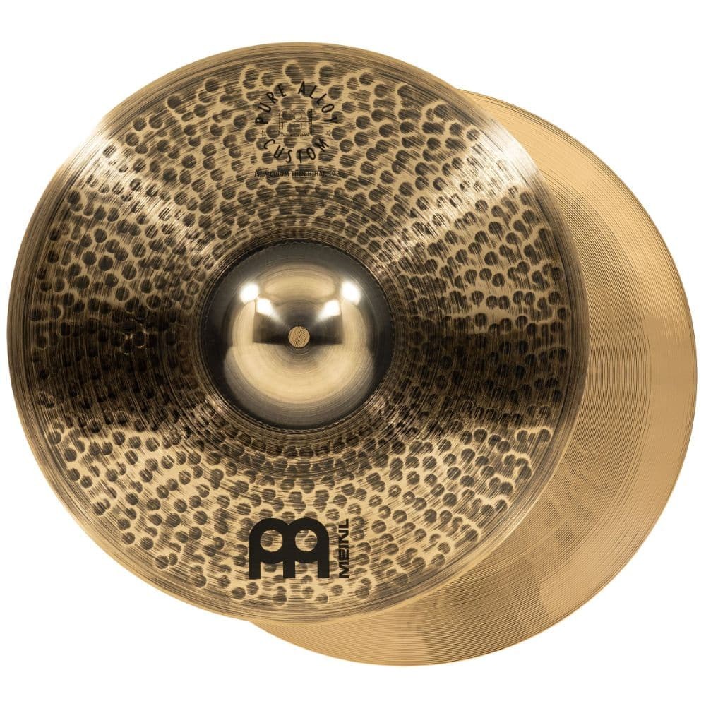 Meinl Pure Alloy Custom Medium Thin Hi Hat Cymbals 15"