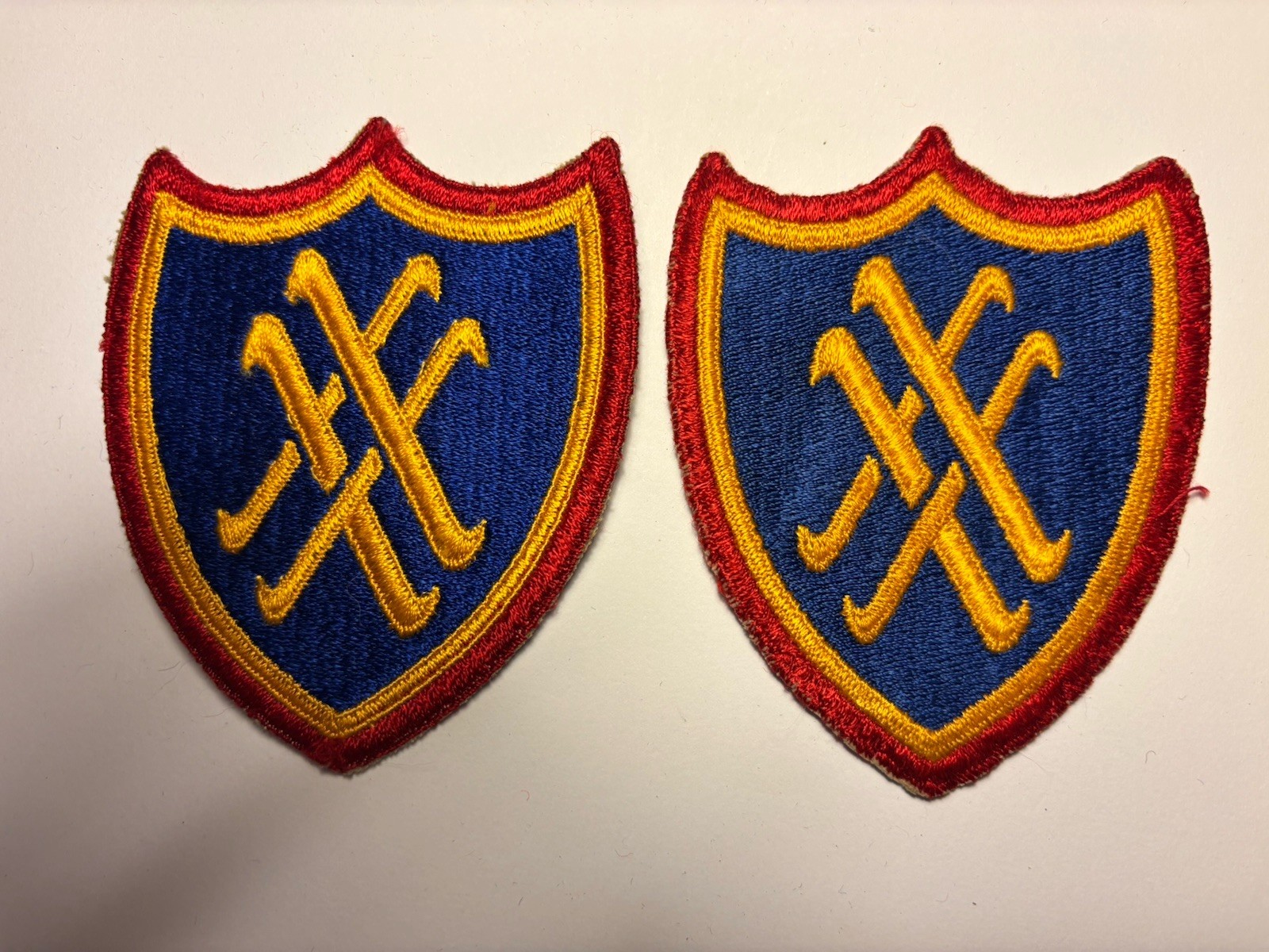 U.S. Army XX Corps 20th Corps WW II Era Original Patch -1ea Patch
