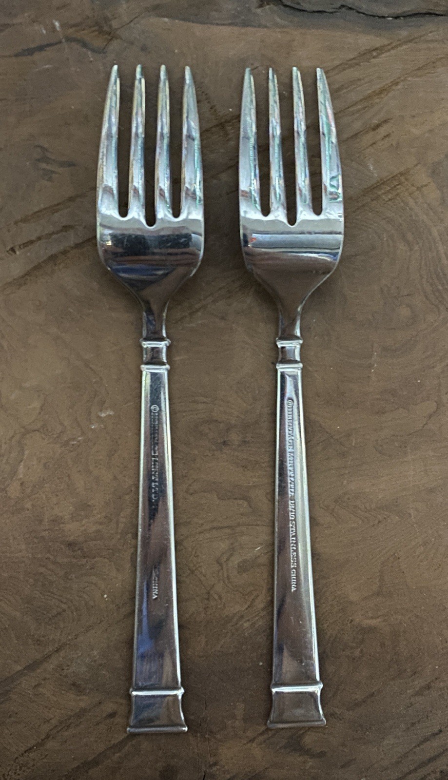 Heritage Mint LTD “Bentley” 18/10 Stainless Flatware Salad Fork 7” Inch - A PAIR