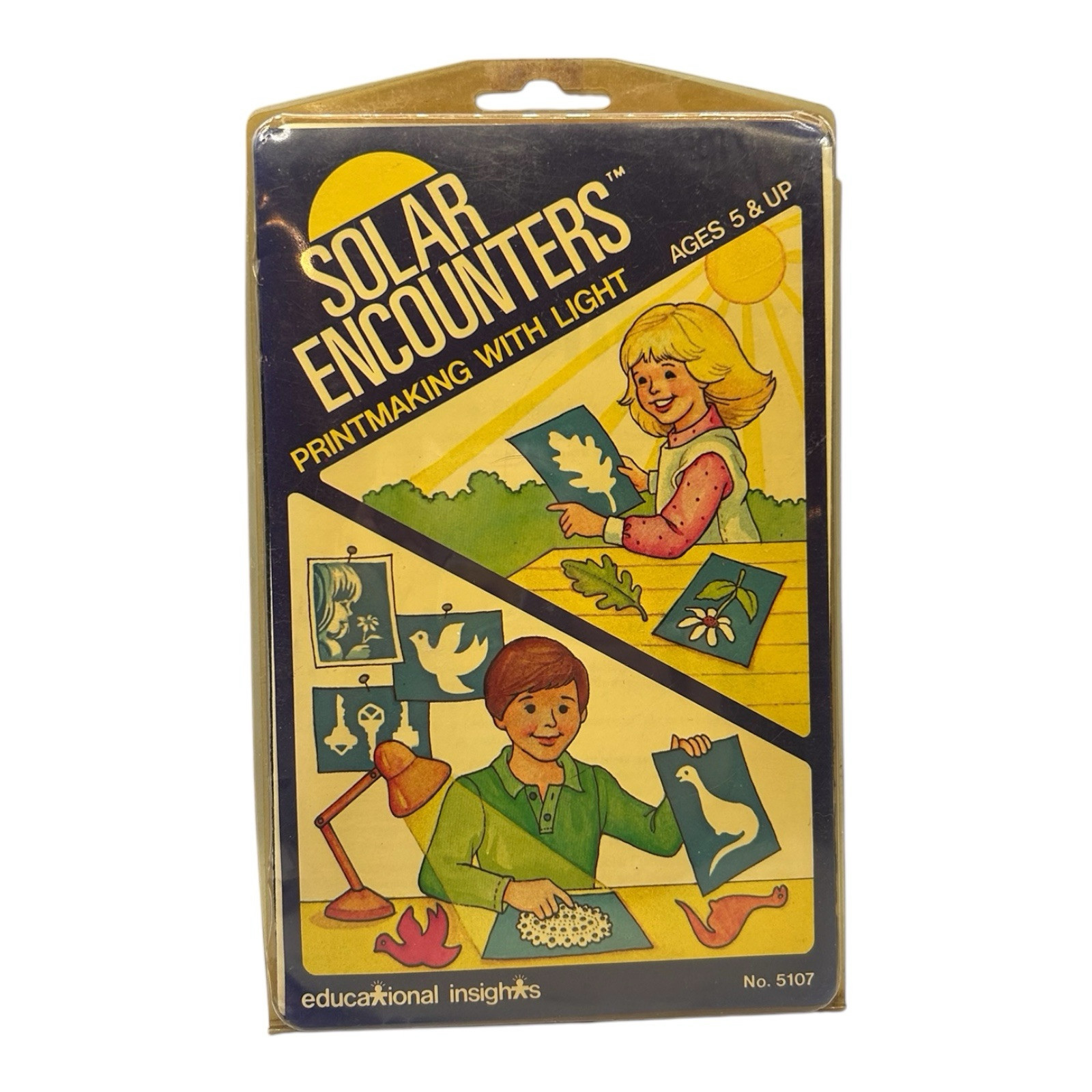 Vintage Solar Encounters Printmaking Kit by Educational Insights USA No 5107