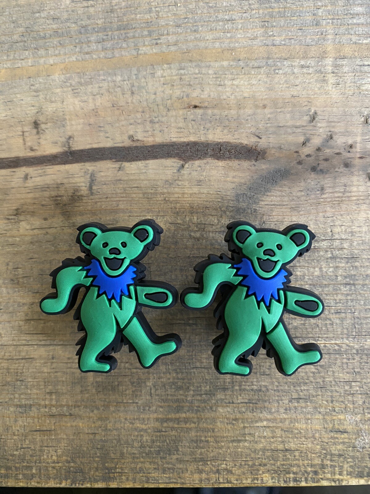 Grateful Dead, Dead Head, Dancing Bears - Green For crocs Clogs Shoes