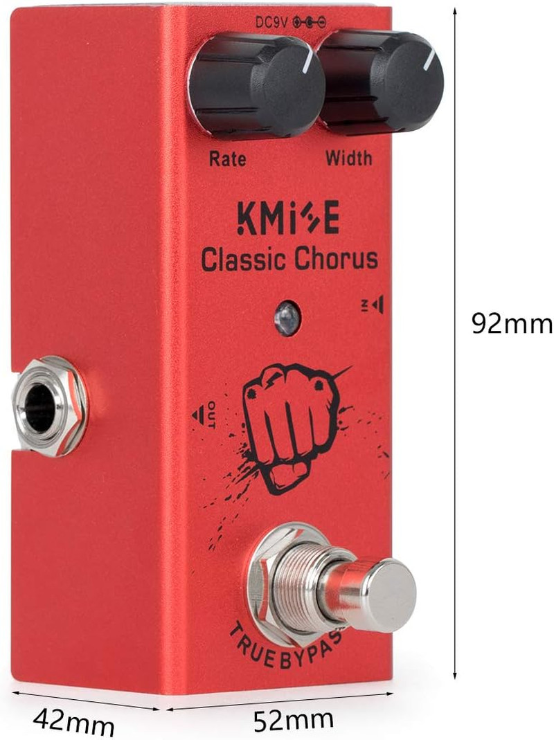 Kmise Classic Chorus Electric Guitar Effects Pedal Mini Single Type DC 9V True B
