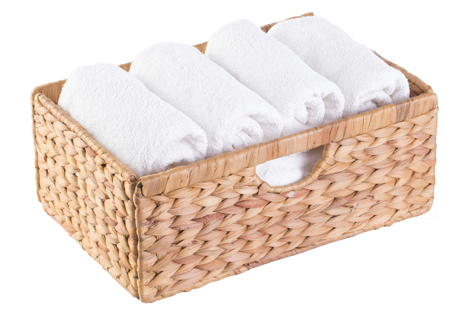 New Wickerwise Foldable Natural Water Hyacinth Storage Bin