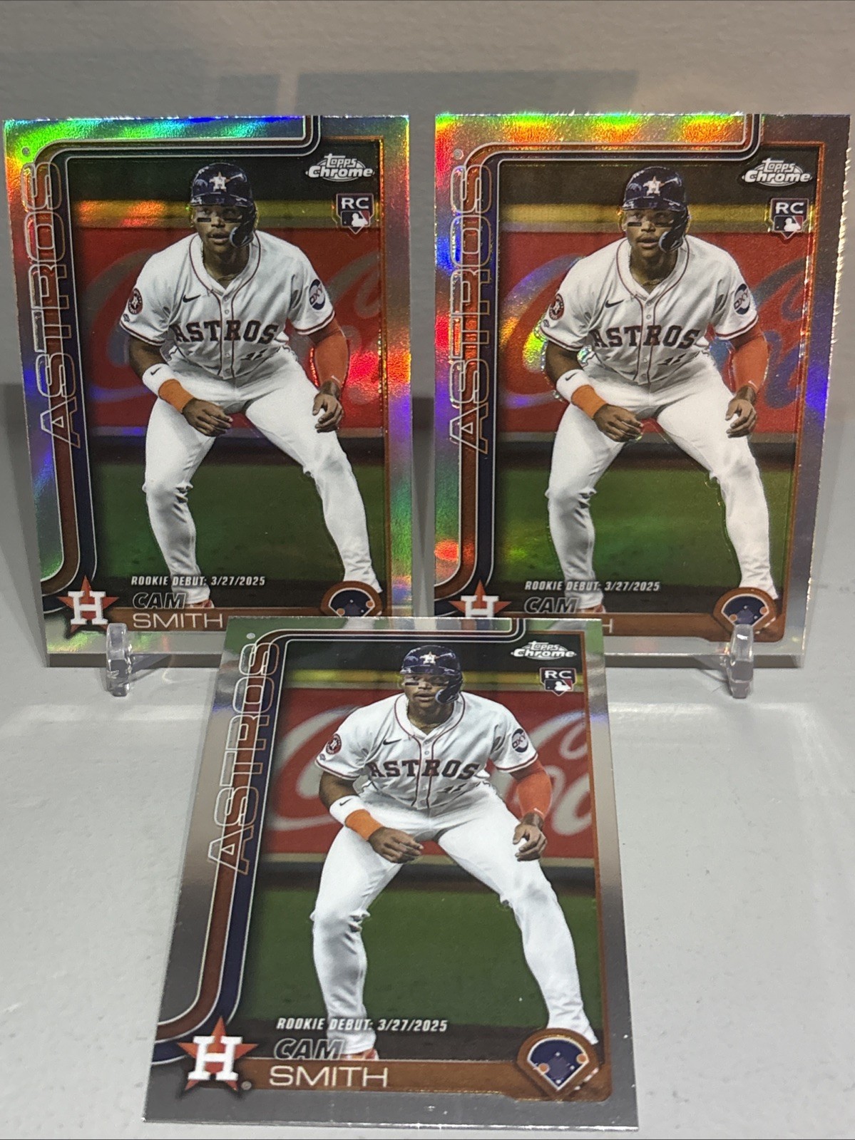 2025 Topps Chrome Update Series - Rookie Debut Cam Smith 2 Refractors 1 Base Lot