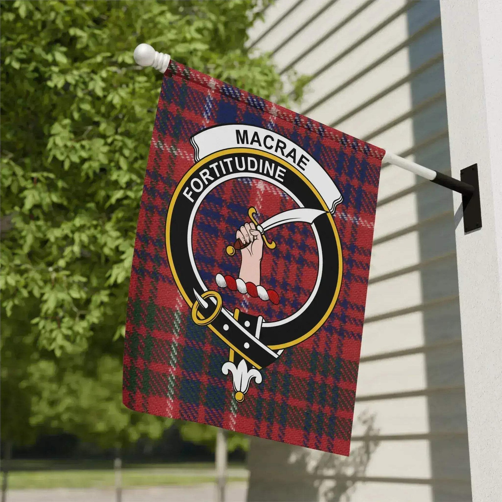 MacRae Clan Scottish Tartan Garden Flag