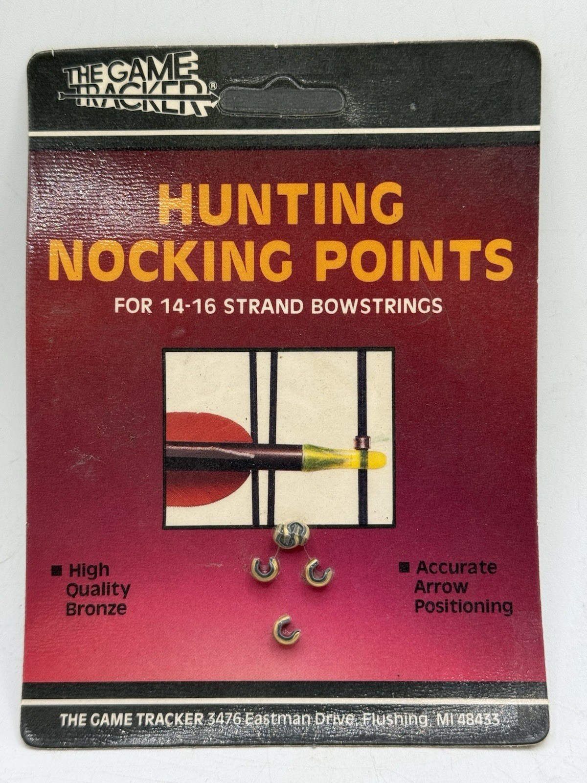 New The Game Tracker HUNTING NOCKING POINTS Bronze 14 - 16 Strand Bowstrings