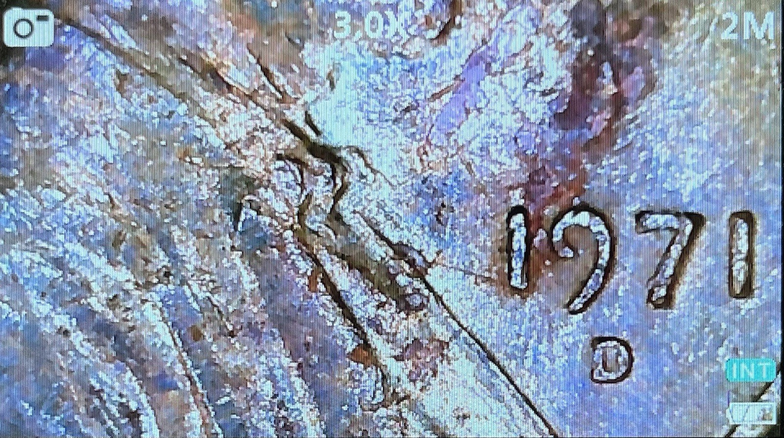 1971 D Lincoln Penny Strike Thru DDO-001 Variety (US) In Trust