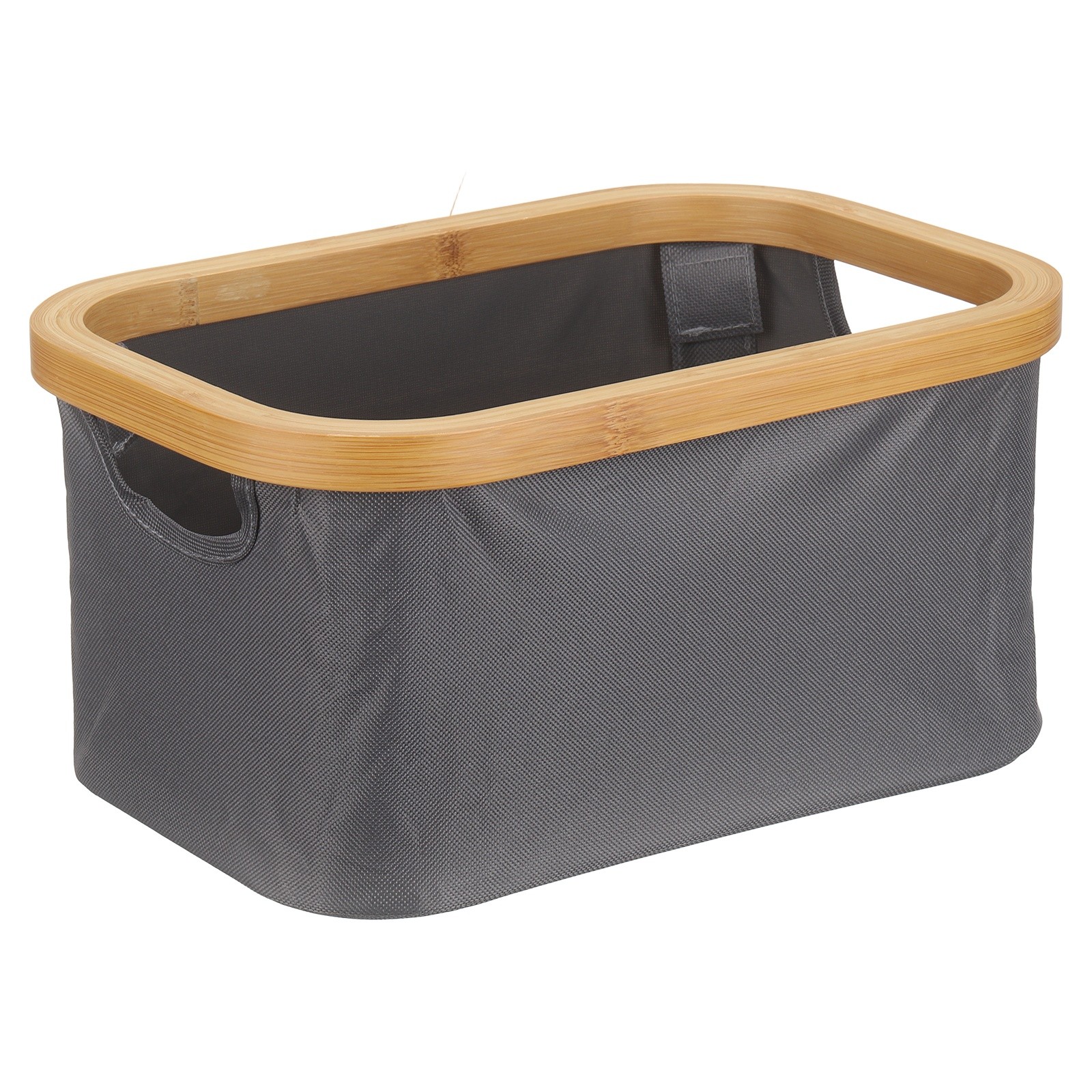 11.8 x 7.8 x 5.5" Storage Baskets Foldable Fabric Closet Storage Bins, Gray
