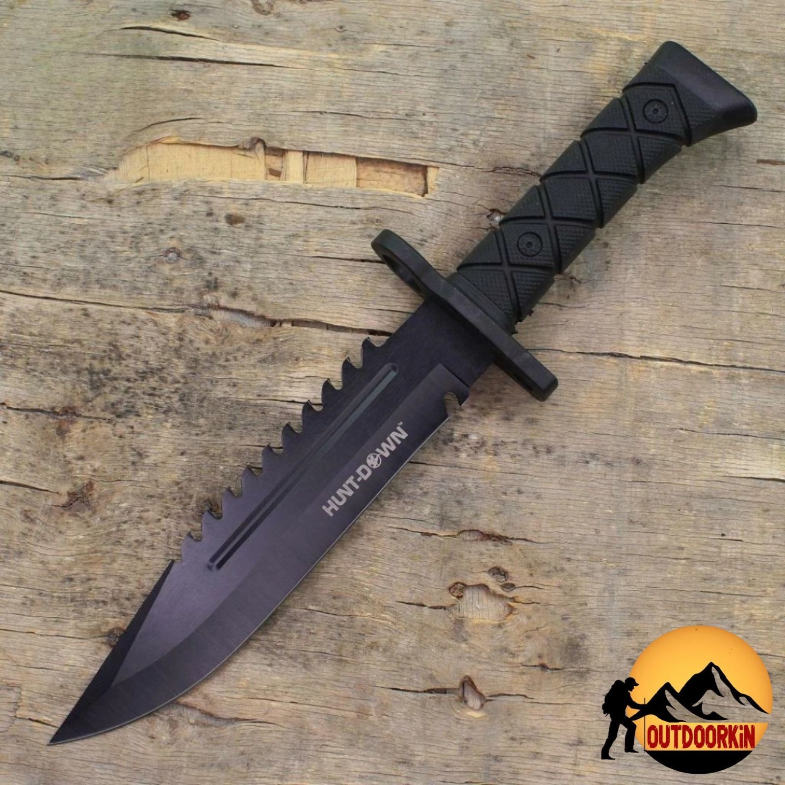 13.5" MILITARY Tactical Combat BOWIE Knife FIXED BLADE Hunting SURVIVAL + Sheath