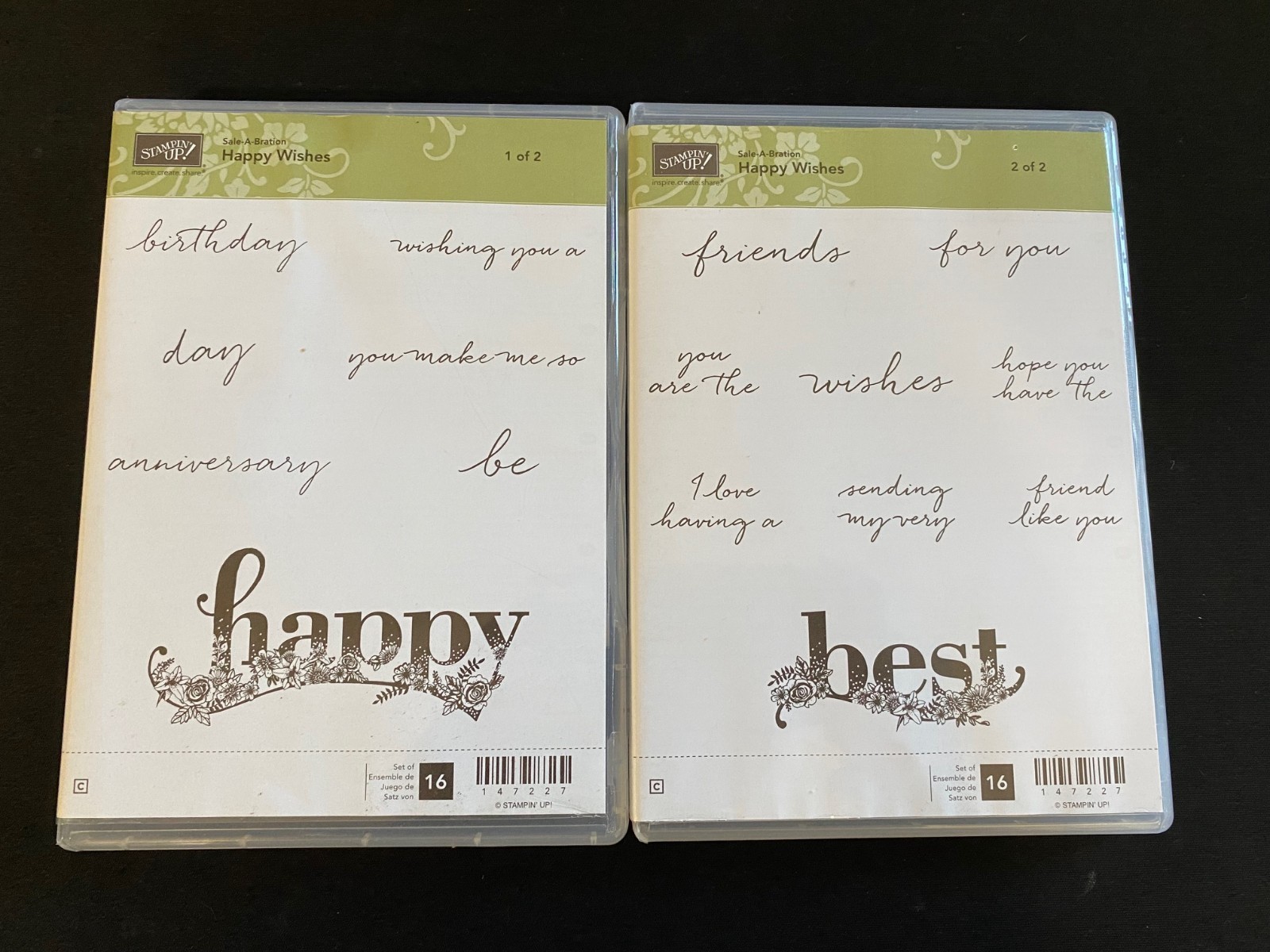 Stampin' Up! Rubber or Clear Cling Stamp Sets YOU PICK Stamping Crafts