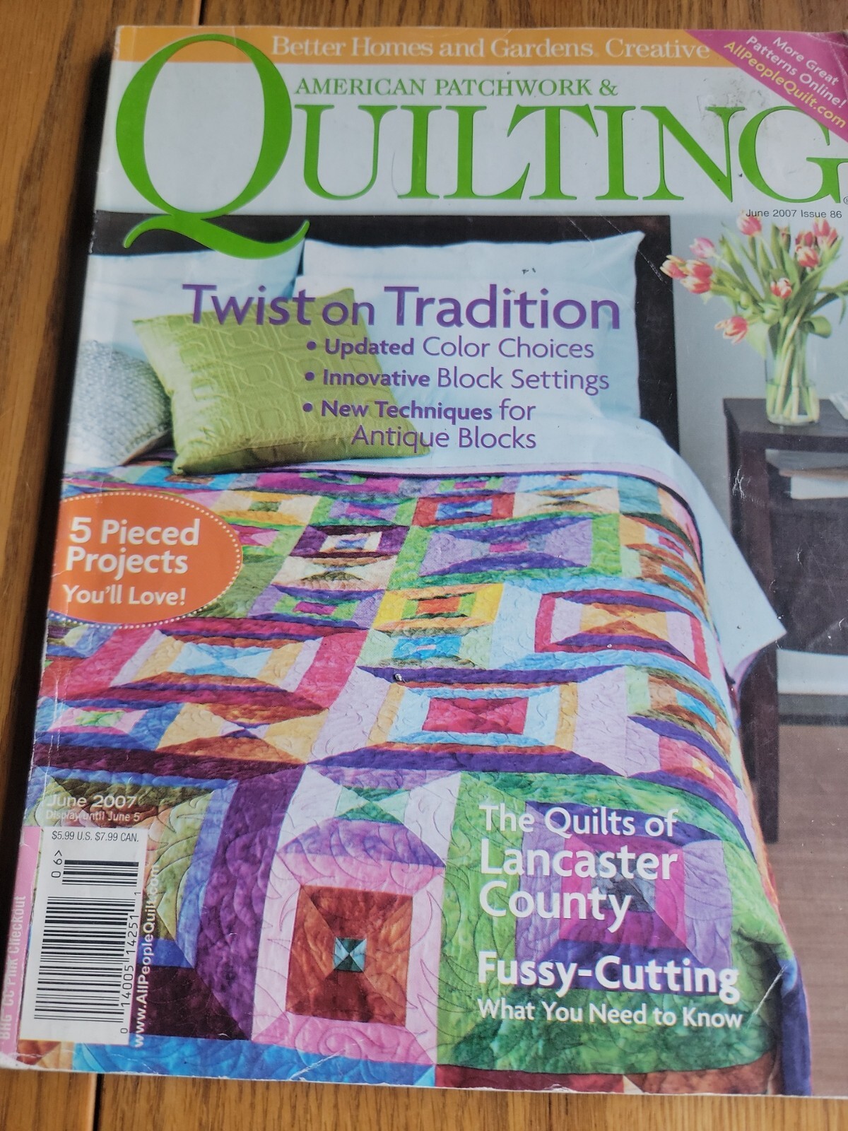 Better Homes & Garden, American Patchwork & Quilting June 2007