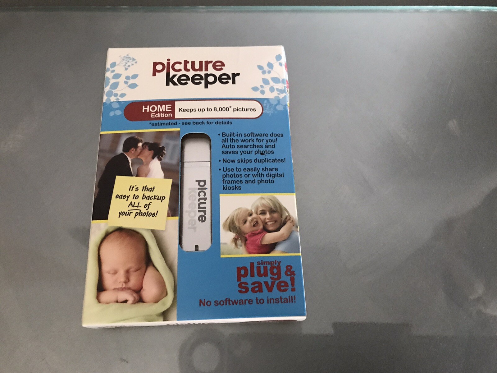 New Picture Keeper 8gb Storage Plug and Save Free Shipping