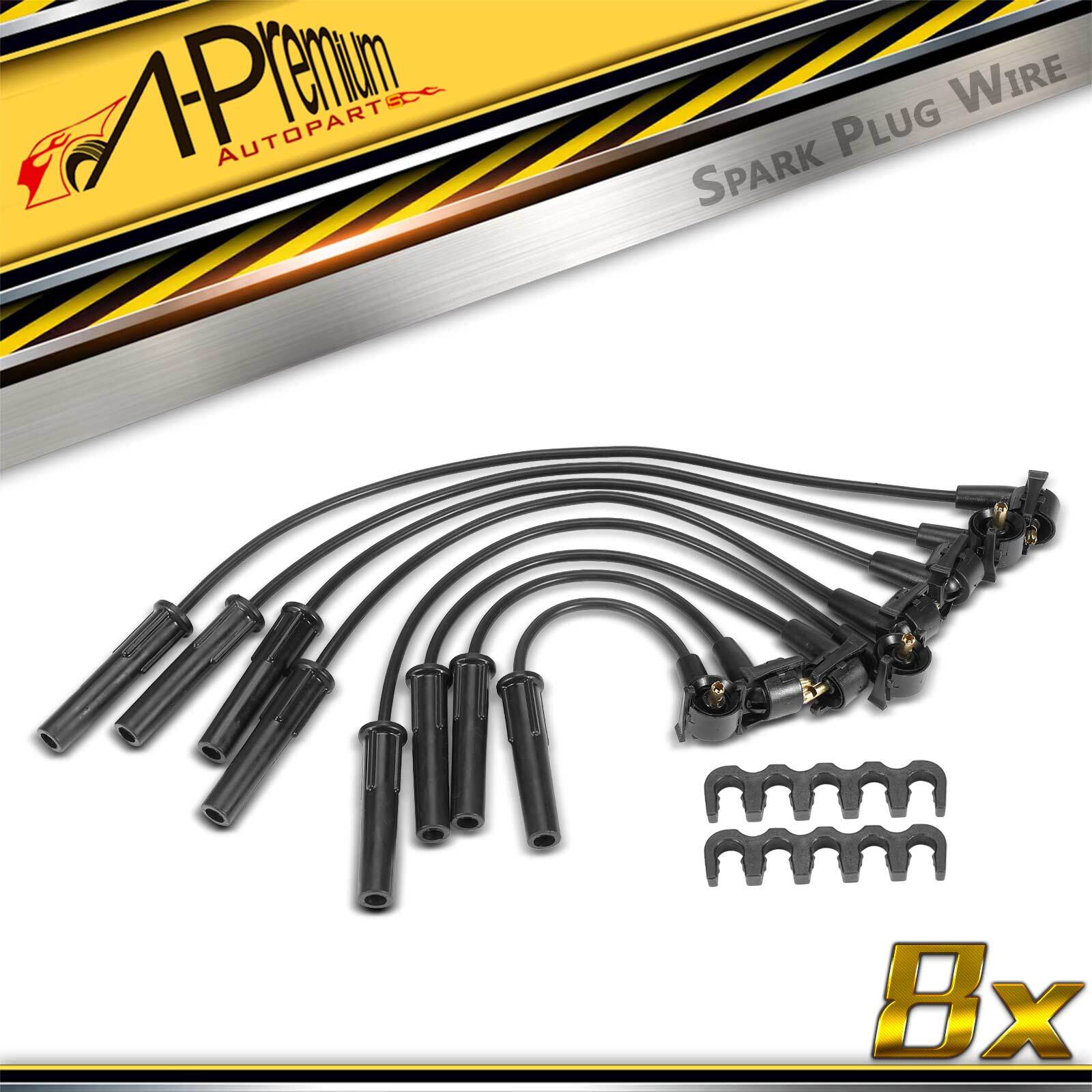 A-Premium 8x Spark Plug Wire Sets for Ford Ranger 1989 1990 1991 L4 2.3L F1PZ
