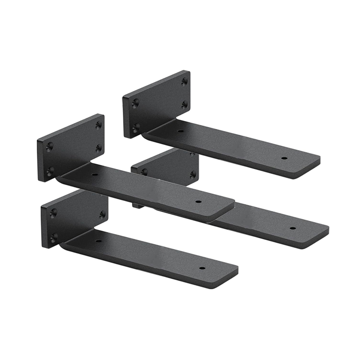 4 Pack 10" Heavy Duty Shelf Brackets Hidden Floating Shelf Supports