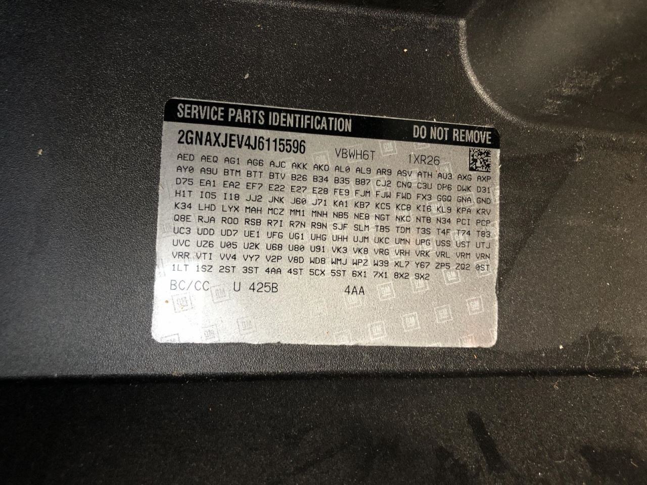 Sun Visor Left Driver Fits 18-19 EQUINOX 958739