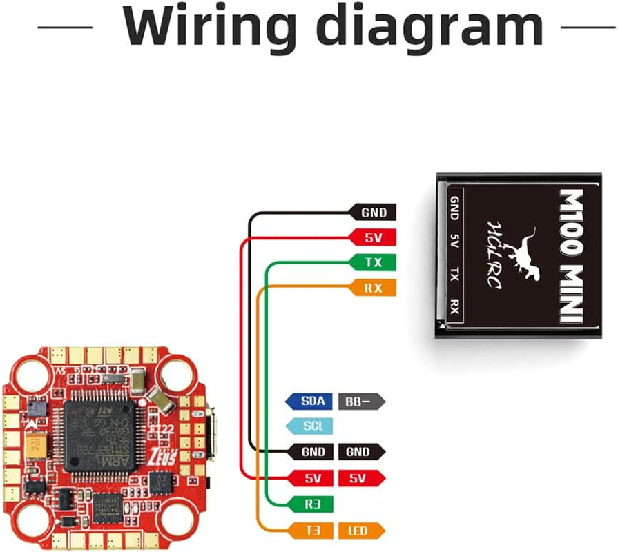 Mini M100 GPS Module for UBLOX Compatible with 2-7 Inch FPV Racing Drone